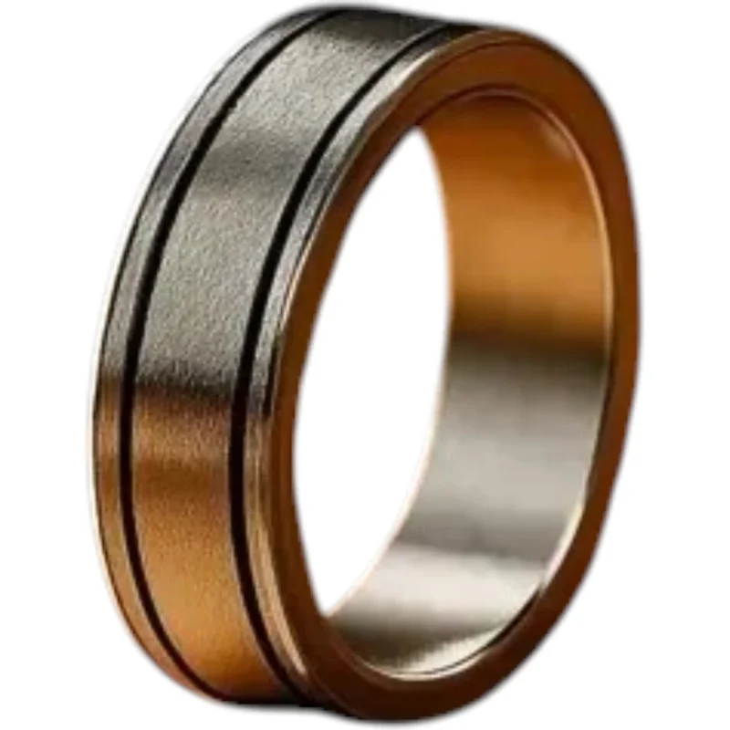 Stilringsbåndet med børstet metalfinish-står op