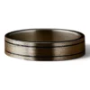 Stilringsbåndet med børstet metalfinish-lægger ned