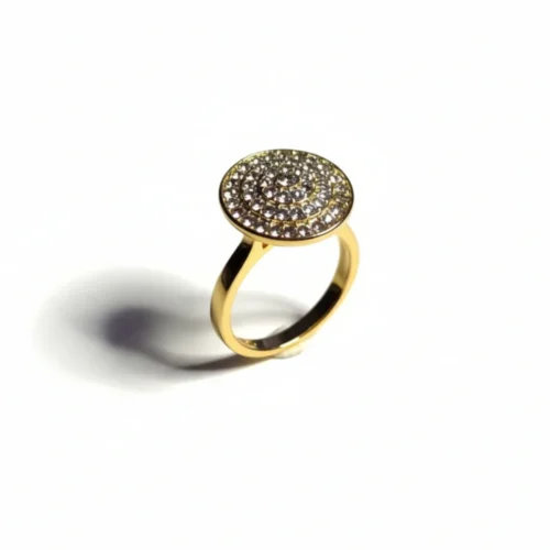 Ring med kubiske zirkonsten Guldbelagt – Nova (EU str. 54)