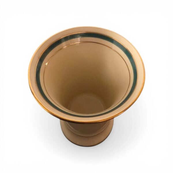 vase med Grøn og guld kant