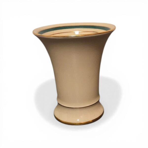 vase med Grøn og guld kant