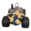Action Man ATV quad i blå beige Action Man ATV quad i blå beige camouflage set forfra med store sorte dæk