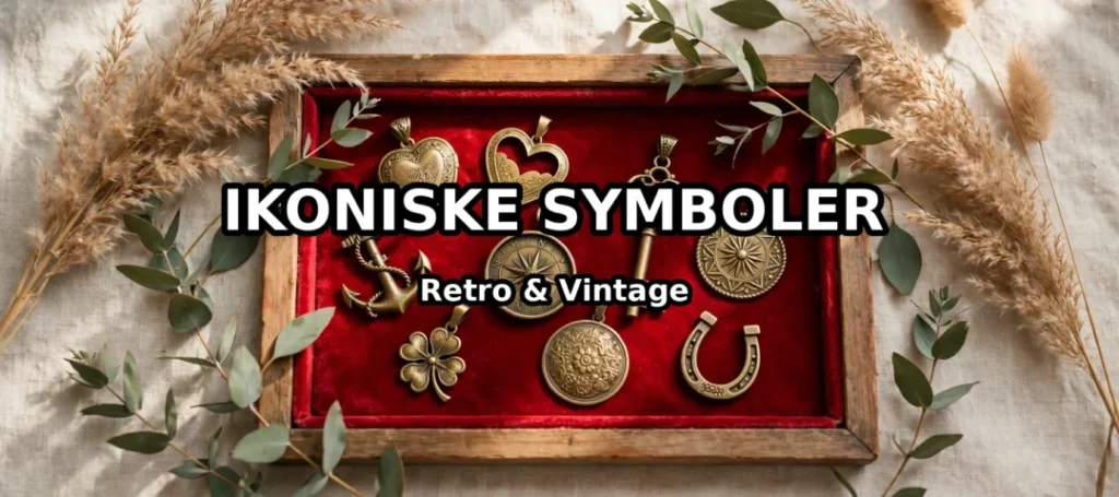 Ikoniske symboler i vintage smykker – hjerte, anker, kors og stjernetegn i guld og sølv fra Kræmmershoppen