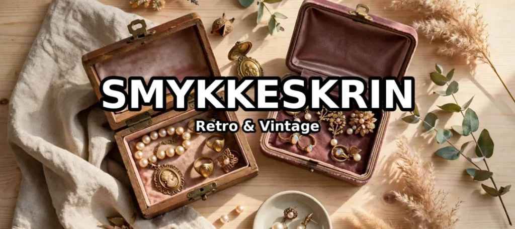 Vintage smykkeskrin - retro smykkeskrin i træ