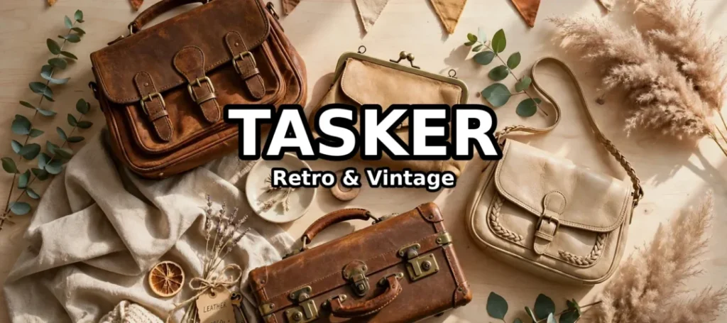 Vintage tasker - retro lædertasker og skuldertasker