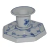 Royal Copenhagen Musselmalet riflet lysestage Nr 1/3334 - blå blomst-oppe fra