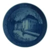 Royal Copenhagen juleplatte i porcelæn Marselisborg Slot 1975 Kaj Lange - vintage juleplatte