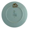 Royal Copenhagen juleplatte 1974 Vinter skumring med ugle på snedækket gren i måneskin, blå porcelænsplatte dia 18 cm, koglebord og stjerner-bagside