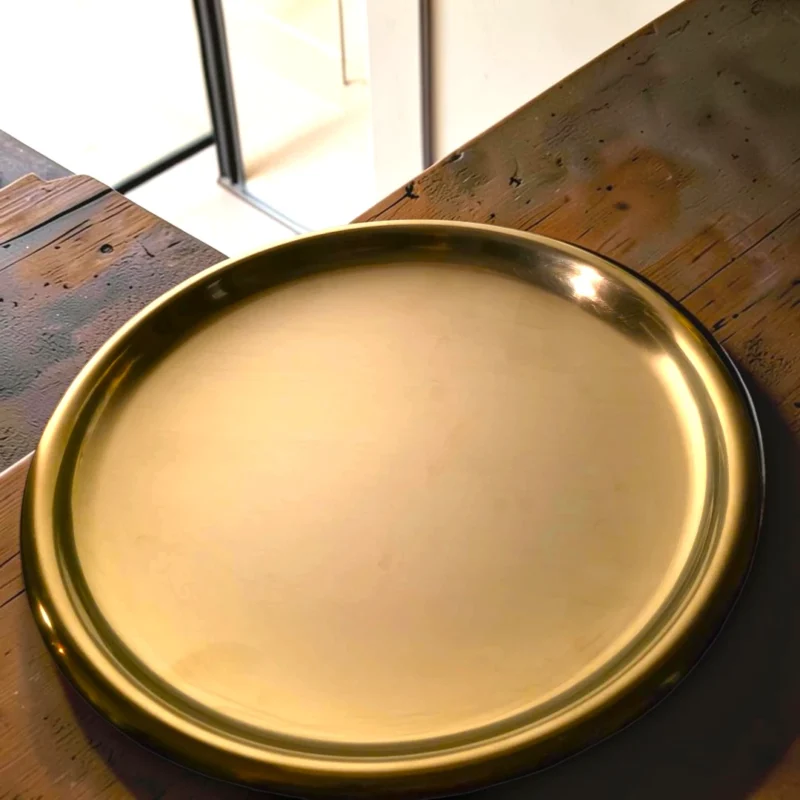 Stelton Cylinda-line Serveringsbakke Ø 33,5 cm - Arne Jacobsen - Rustfrit Stål